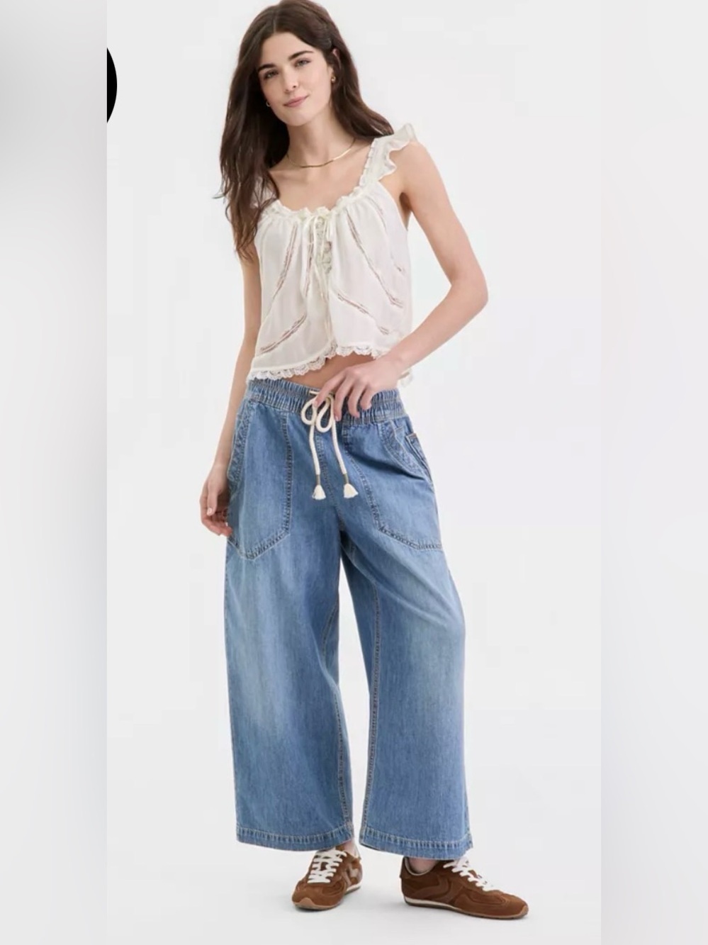 Free People We The Free Easy Peasy Pull-On Jeans Size Medium